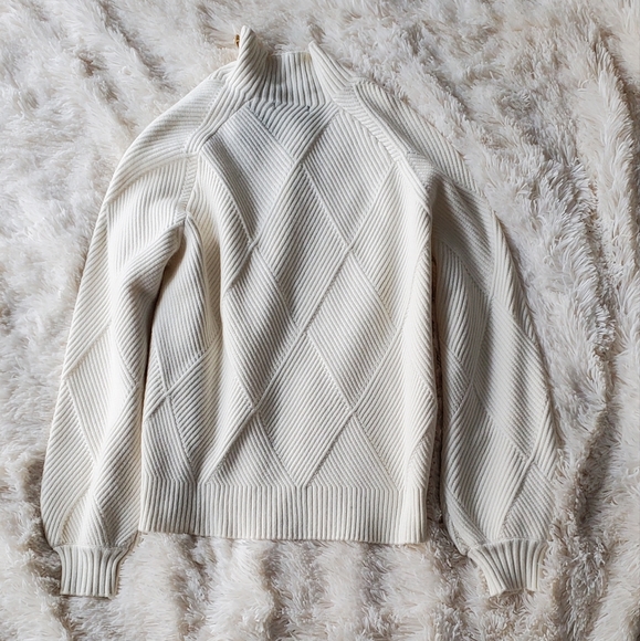 MAJE MARNA RIBBED KNIT SWEATER SZ 0